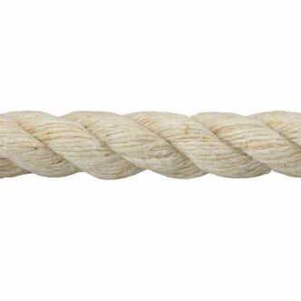 FITNESS CLIMBING ROPE 32MM X 4 METRE SYNTHETIC HEMP WITH SOFT EYE AND SHACKLE 