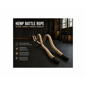 Battle Rope - Natural Hemp - Advanced User (Various Lengths Available)