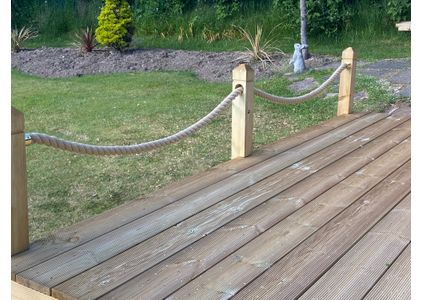 Customer image of Synthetic Hemp Garden Decking Rope