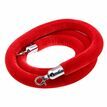 VIP Red Velvet Barrier Rope With Chrome Clip Hooks - 1.5m additional 1