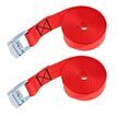 Two x 2 metre Cam Buckle Lashing/Tie Down Straps for Carriers Luggage Cargo additional 2