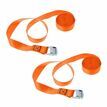 Two x 3.5 metre Cam Buckle Lashing/Tie Down Straps for Carriers Luggage Cargo additional 5
