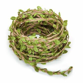 Artificial Leaf Vine Intertwined with Natural Jute - 20M