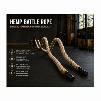 Battle Rope - Natural Hemp - Advanced User (Various Lengths Available)