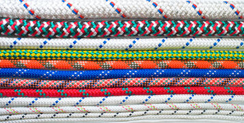 Close,Up,Of,Different,Types,Of,Ropes,And,Cords,,Isolated