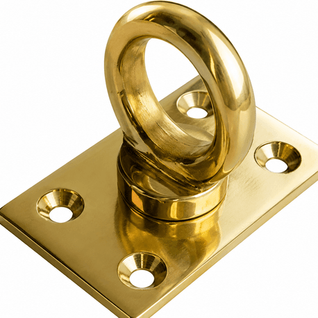 DSM Barrier Rope Intermediate Brass Eye Plate